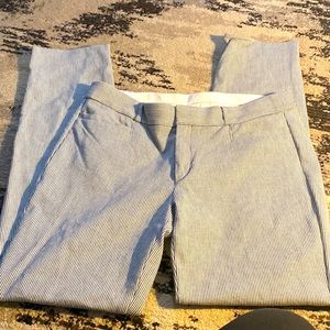 Banana Republic. Size 10L. Stripped dress pants